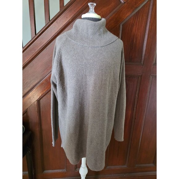 Woolrich Womens Brown Wool Turtleneck Sweater L/16 - Picture 1 of 7
